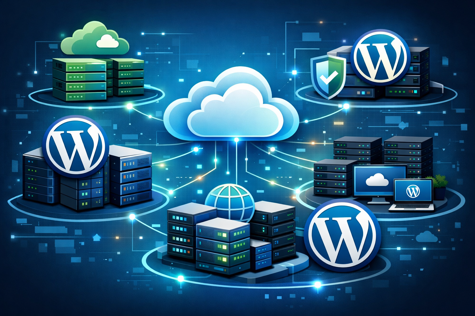 Cloud hosting servers and WordPress alternatives